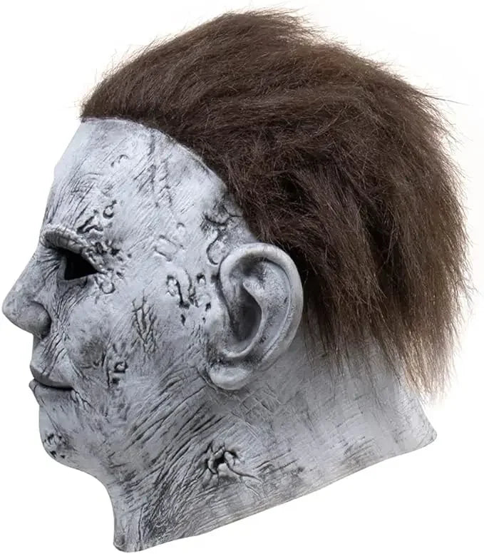White-Faced Slasher Horror Latex Mask - Adult Halloween - product image 4