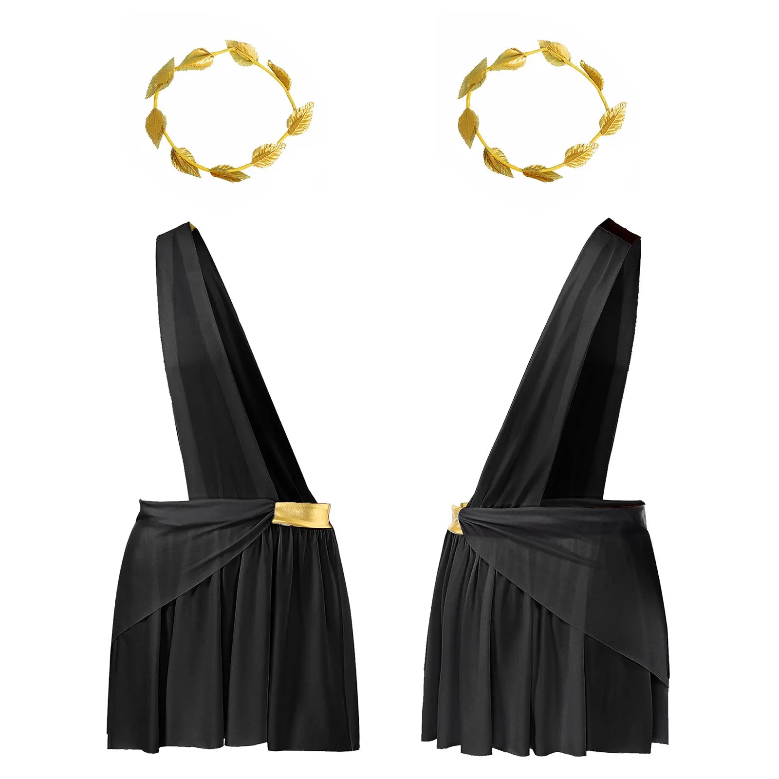 Men's Greek God One Shoulder Waistband Ruffle Skirts Costume - alternate view 7