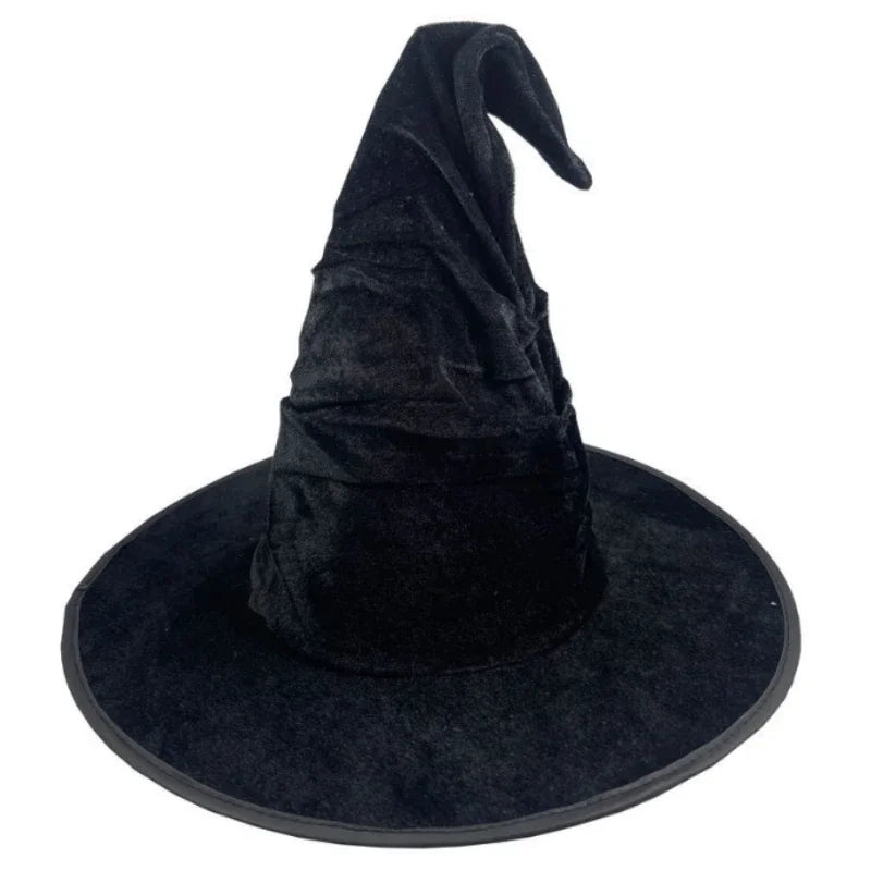 Elphaba Glinda Wicked Witches Hats Black Large Ruched Witch Hat Women Costume Accessory Halloween Cosplay - product image 7