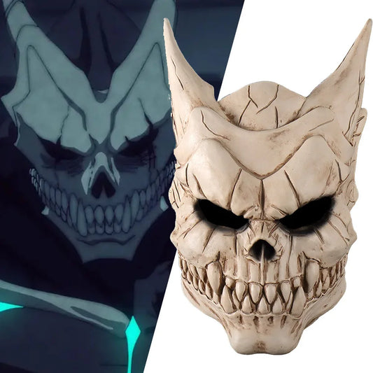 Japan Kaiju No 8 Kafka Hibino Mask Demon Skull Adult Latex Helmet Costume Halloween Props - mask