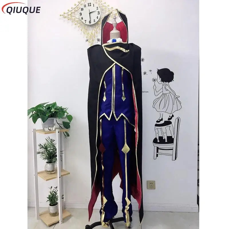 Code Geass Zero Cosplay Costume | Lelouch-Inspired Outfit & Cloak Options