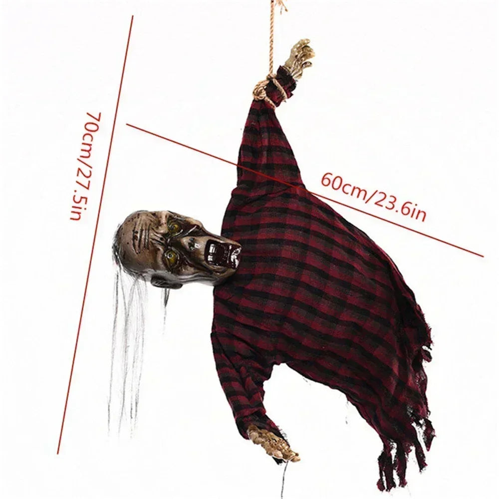 1-Piece Halloween Decoration Hanging Pumpkin Head Scream Sound Party Prop Haunted - product image 42