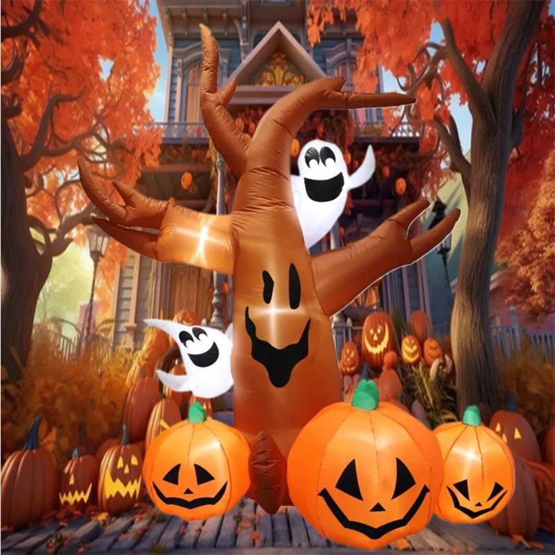 Inflatable Toy Scary Pumpkin Tree Halloween Inflatable Model Luminous Day of - product image 2
