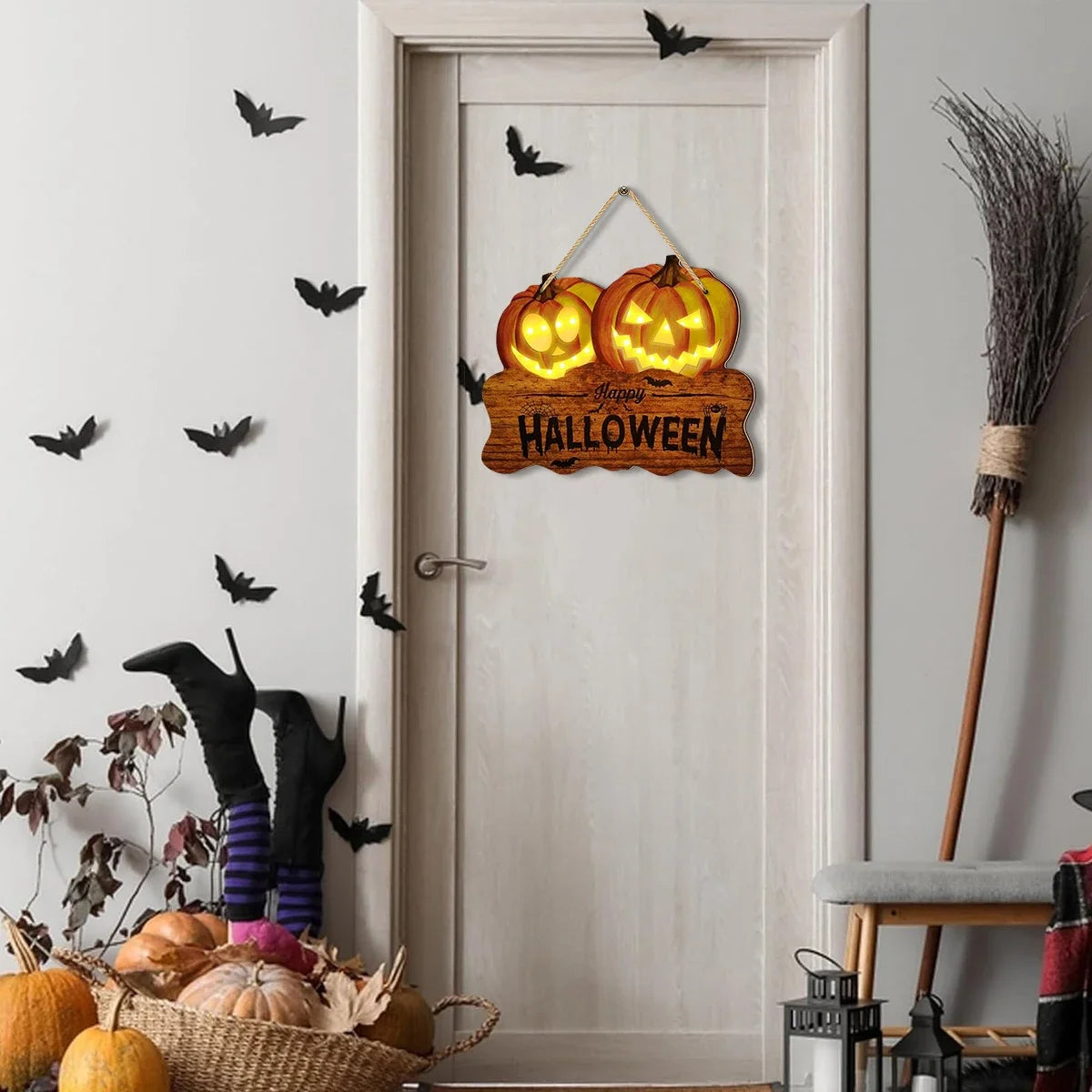 Pumpkin Halloween Decoration – Light-Up