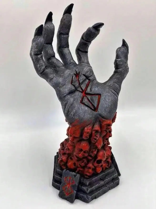 Gothic Horror Demon Sacred Hand Statue - Gothic Halloween Decor, Resin Art Collectible, Handcrafted Piece - product image 2