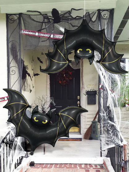 Halloween large scary bat balloon Halloween party birthday decoration bat theme can be hung bat decoration - product image 1
