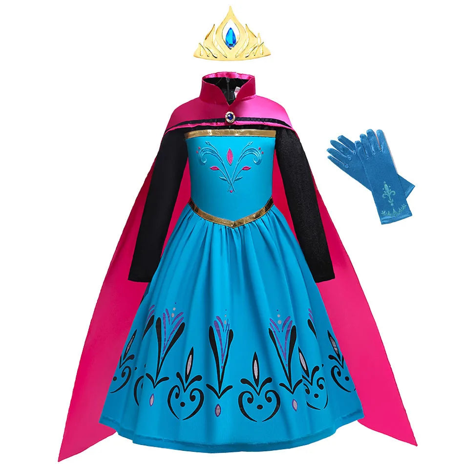 Girls Ice Queen-Inspired Halloween Costume Dress