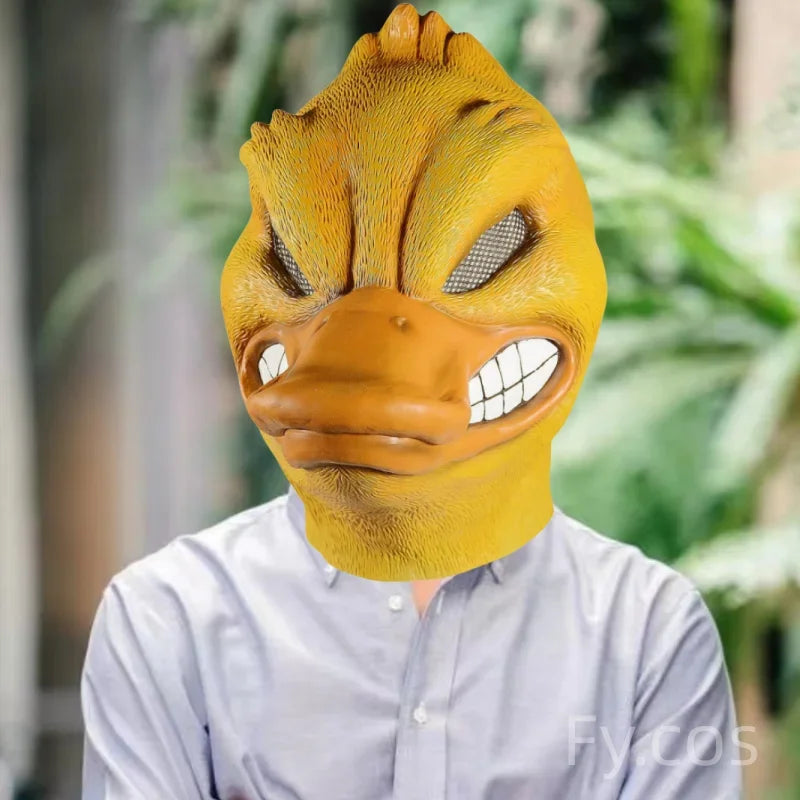 Halloween Costume Yellow Duck Head Party Animal Mask Cosplay Prop Latex Masks Green Fish Mask Funny Duck Bill