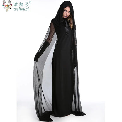 Women's Witch Black Easter Masquerade Dancing Vampire Bride Costume - alternate view 4