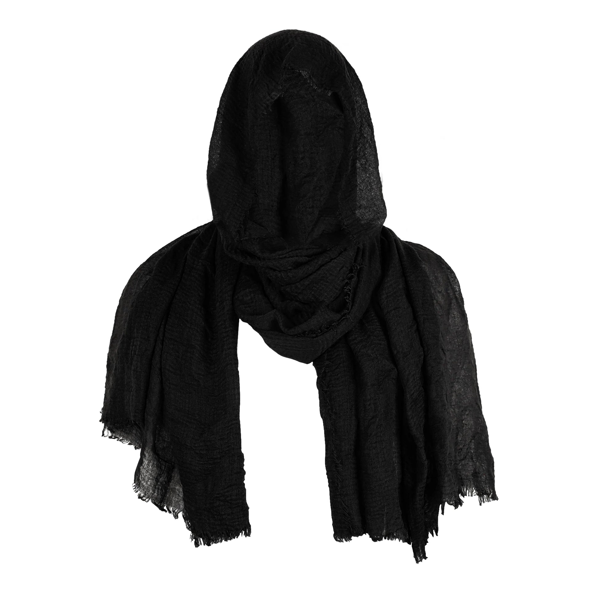 Men's Medieval Pirate Retro Hood Scarf Black Wrap Cloak Renaissance Costume - alternate view 7
