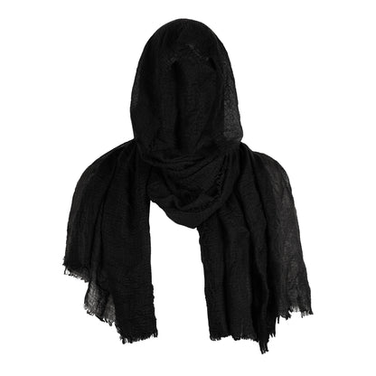Men's Medieval Pirate Retro Hood Scarf Black Wrap Cloak Renaissance Costume - alternate view 7