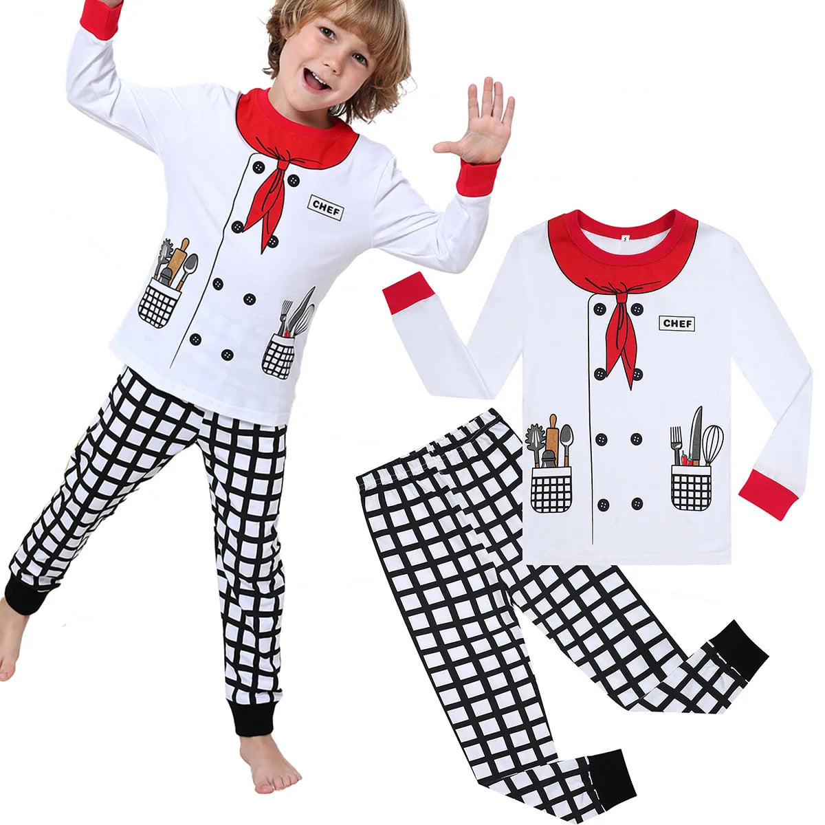 Boys Chef Halloween Costume Set