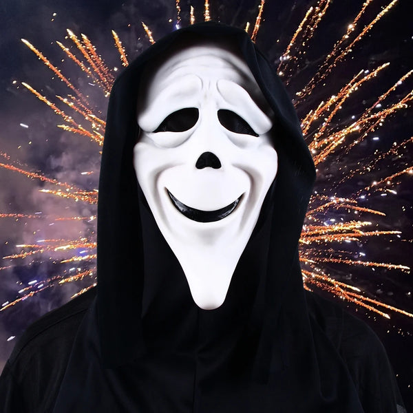 Quality Halloween Movie white ghost horror Horror Face Mask Realistic Creepy Ghost Masks Stick Tongue Out Funny Scary - product image 1