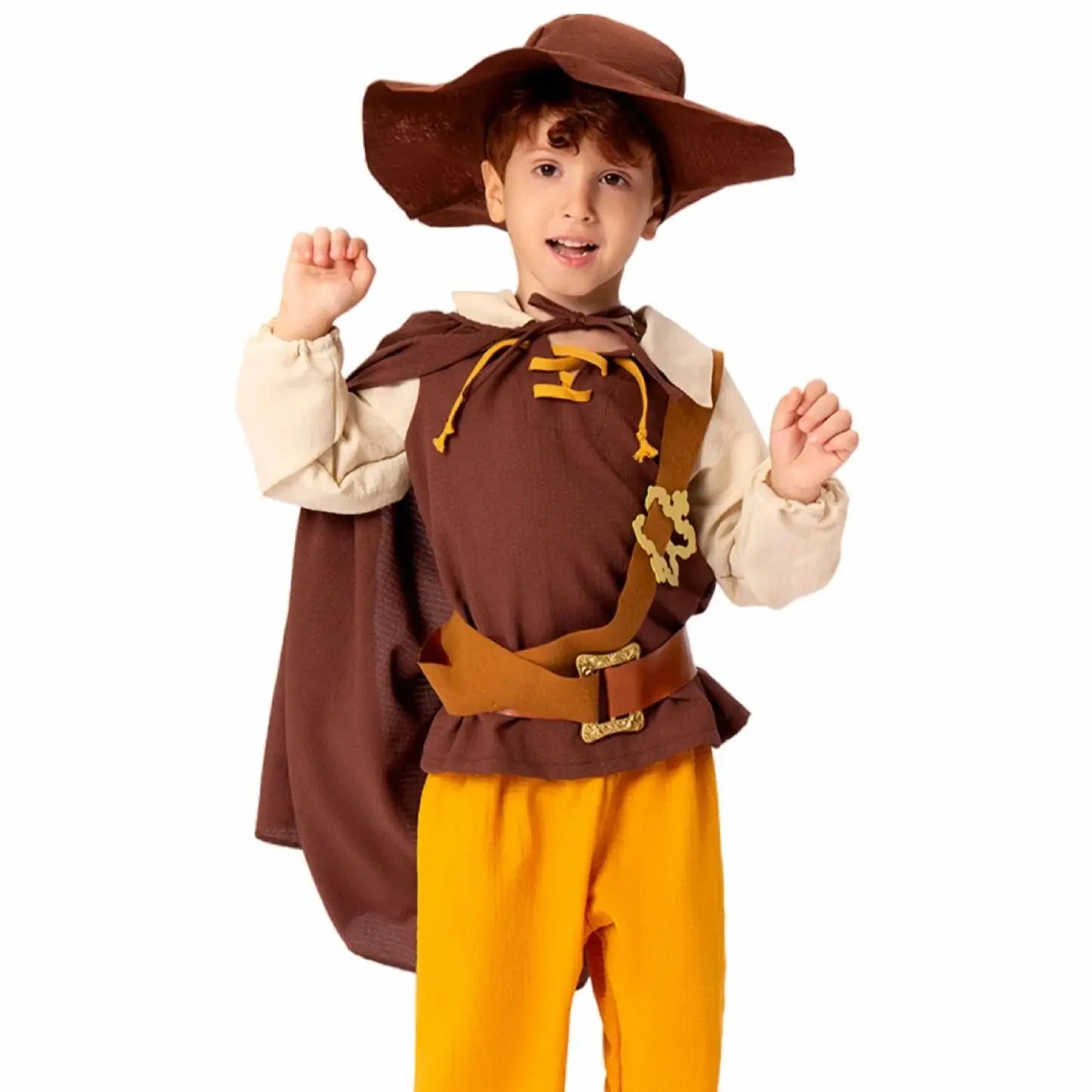 Kids' Witch Bat Capes Pleated Hats Costume - alternate view 5