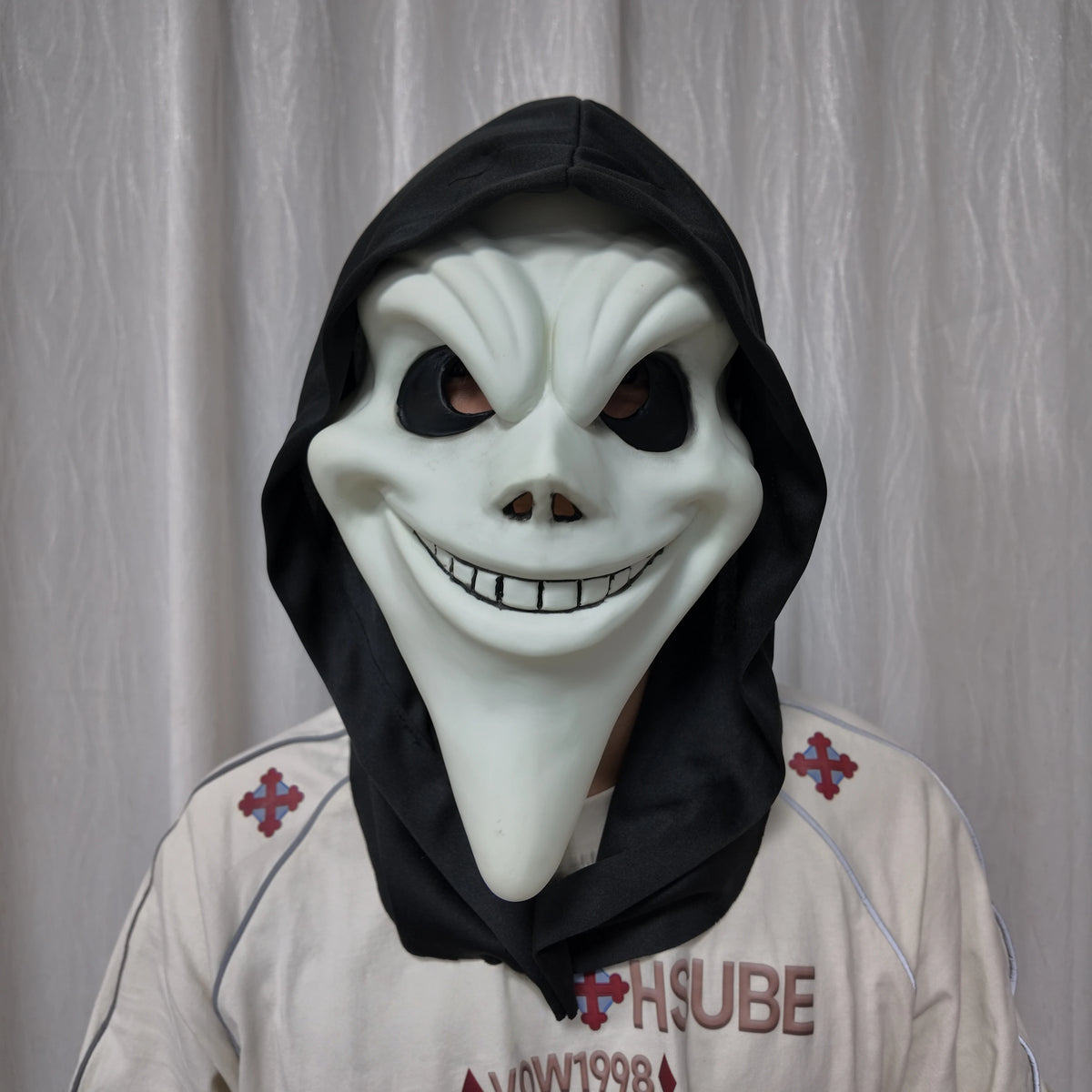 Ghost Face Mask Halloween Costume Funny Horror Killer Scary Movie Mask - product image 7
