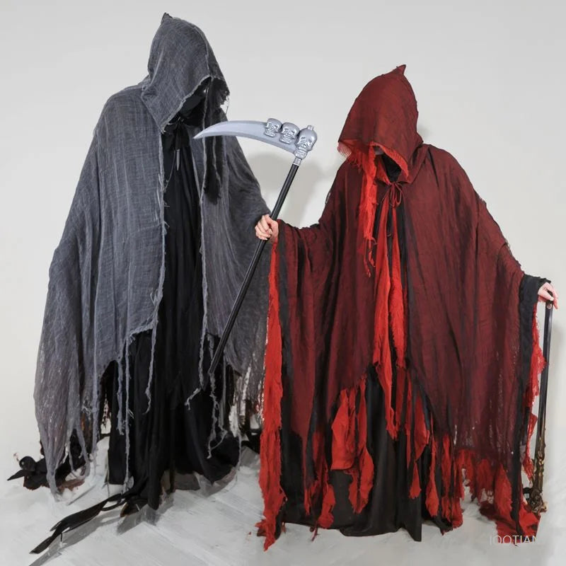 Long Hooded Grim Reaper Cloak Costume - product image 2