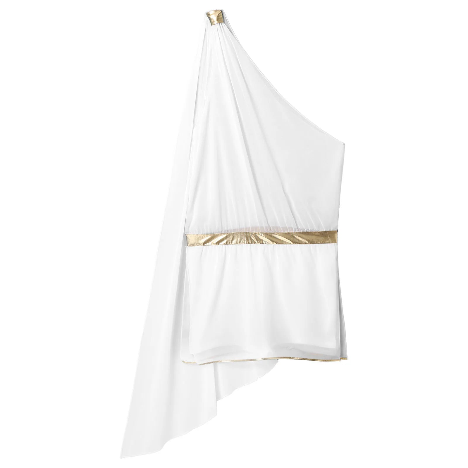 Men's Ancient Greek Mr Toga Costume Outfit Halloween Medieval Knight Warrior Roman - Black / 3XL