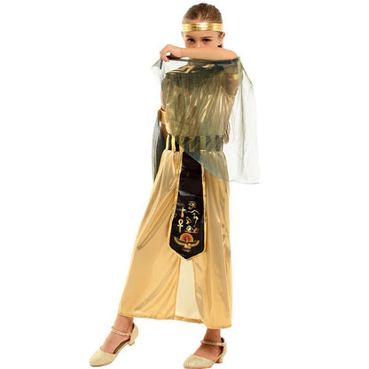 Kids' Egyptian Masquerade Golden Princess Costume - alternate view 4