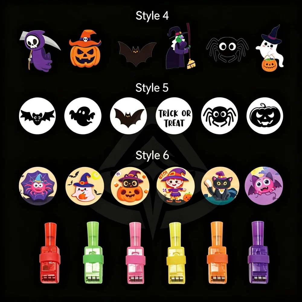 8pcs Halloween Projector Finger Lights, 4Pcs LED Projection Finger Flashlights, Pumpkin Ghost Pattern Light