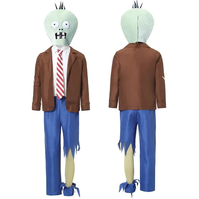 Halloween Family Festival Plants Vs. Zombie Humanoid Doll Cosplay Set Adult KidParty