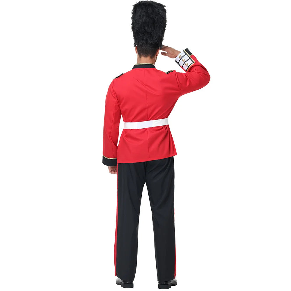 Costume Europe British Royal Guard Costume Adult Men Queen's Guard Costume Dress Up Prince - full set / XL