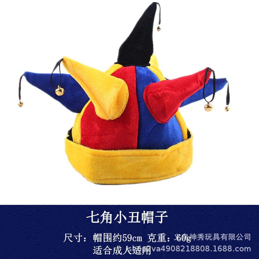 Clown Hat Clown Bow Tie Backpack Clown Oil Color Glasses Clown Wig Clown Mask Clown Shoes - Small Nose
