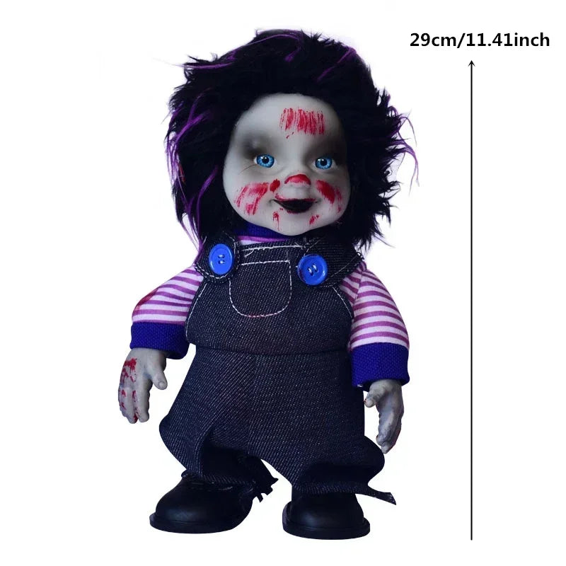 1-Piece Halloween Decoration Hanging Pumpkin Head Scream Sound Party Prop Haunted - product image 7