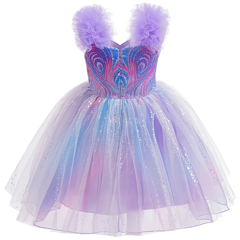 Good Witch Costume Girls Glinda Costume Dress Kids Wicked Cosplay Dress Up Outfits for Birthday Halloween - product image 5