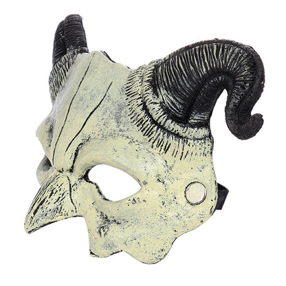 Halloween Devil Horror Half Face Mask Scary Horn Ghost Mask Monster Costume for Halloween - View 6
