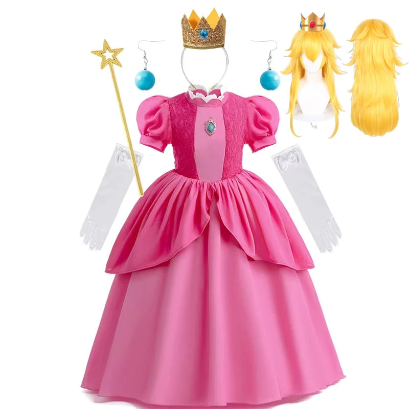 Kids' Pink Video Game Princess Halloween Costume