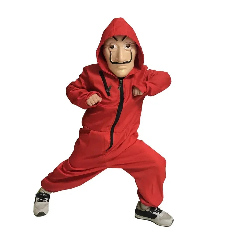 ♛ ♛ Adult Boys Gilrs Clown Mask Dress Costume Halloween Costumes for Men Love Live Cospla❤ - only mask / Kids 125