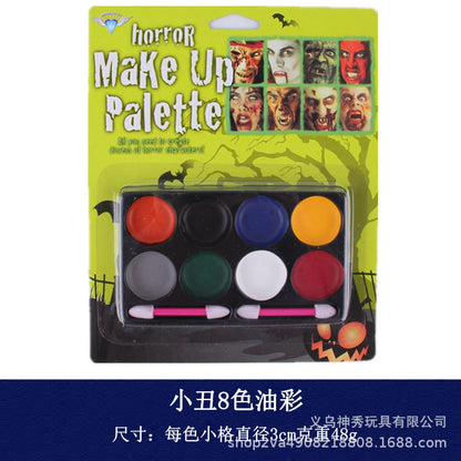 Clown Hat Clown Bow Tie Backpack Clown Oil Color Glasses Clown Wig Clown Mask Clown Shoes - Crayon Paint