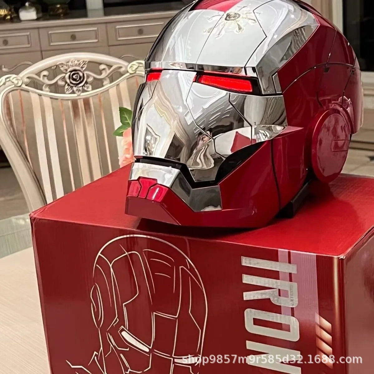 Iron Man Mk5 Helmet Electric Mk50 Cosplay Multi-Piece Opening And Closing Helmet Voice Control Eyes Model - product image 3
