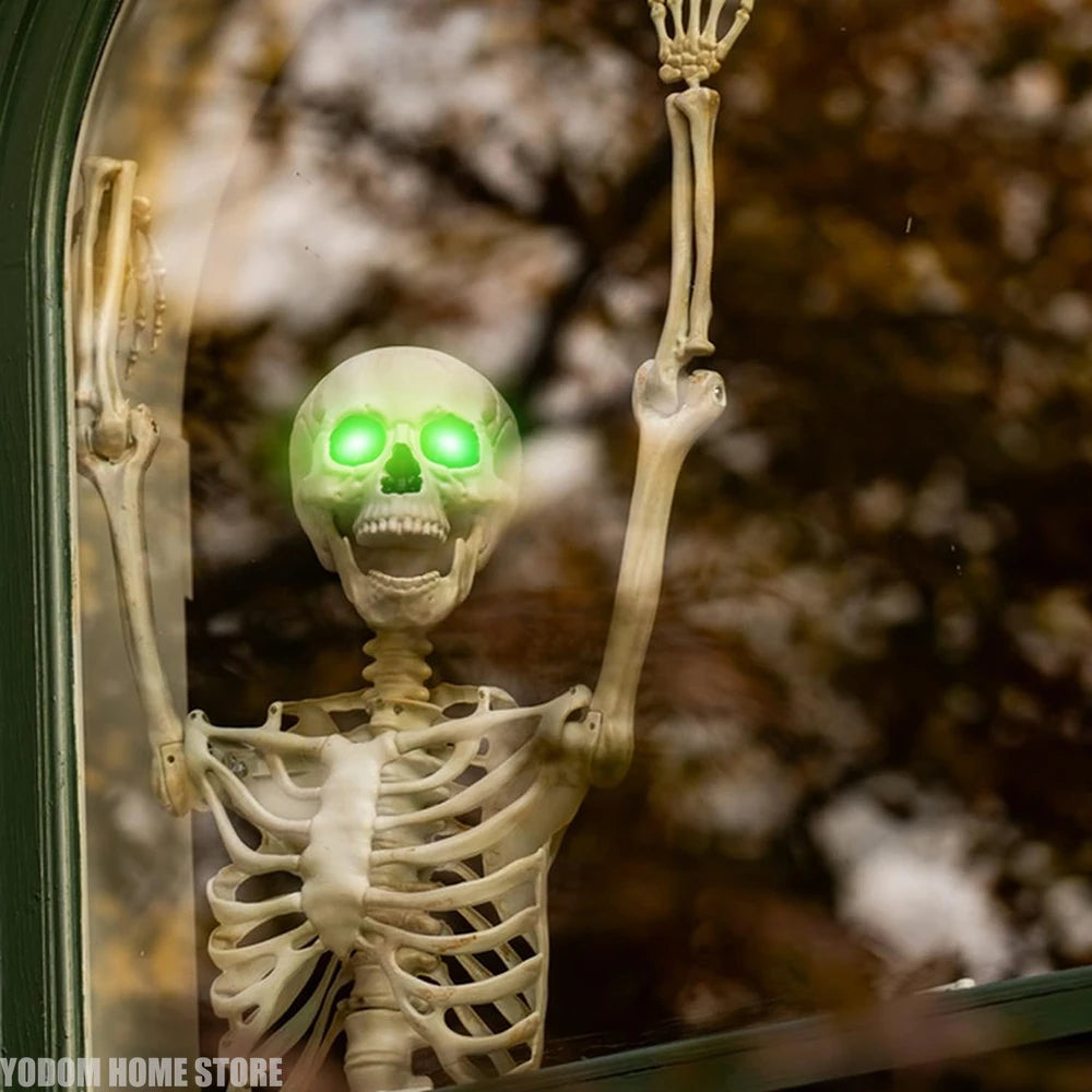 LED Glowing Skeleton Eyes - 2 Pcs Timer - Controlled Halloween Props for - product image 6