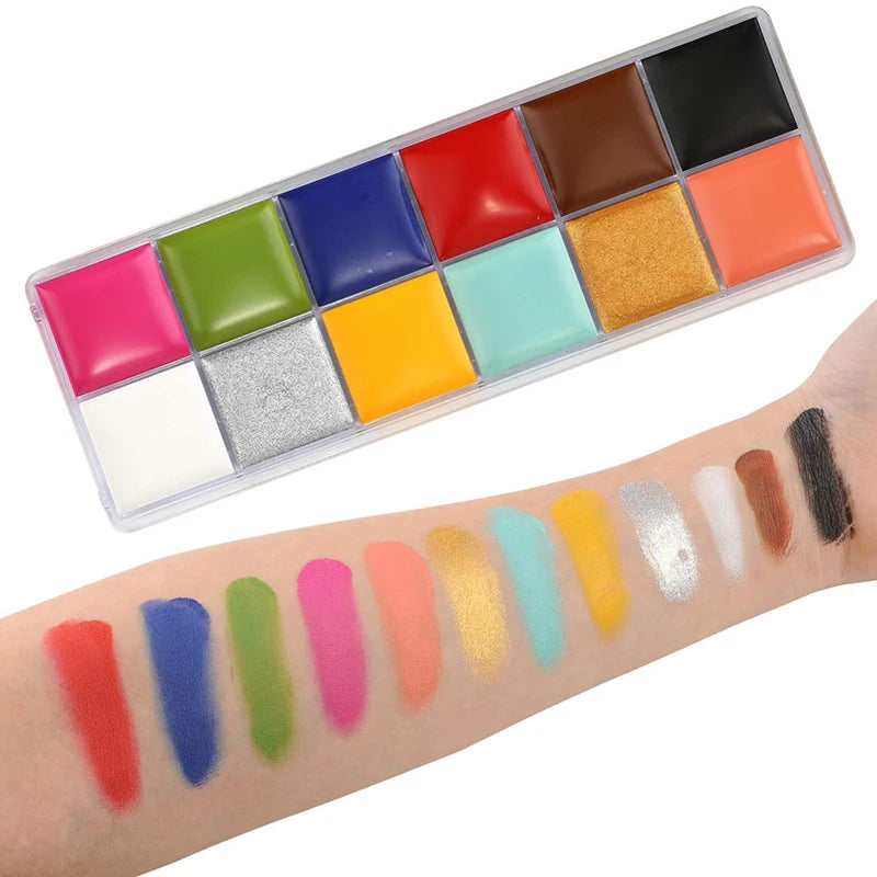 12/20 Colors Face Body Painting Fake Blood ,Halloween Professional Special Effects Makeup Kit with Wound - product image 4