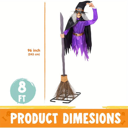 8 Ft Witch Halloween Animatronic - product image 5