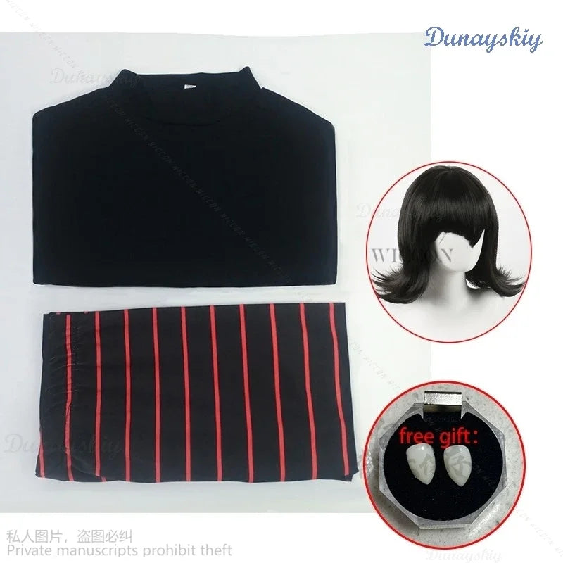 Women's Vampire Girl-Inspired Halloween Costume Set