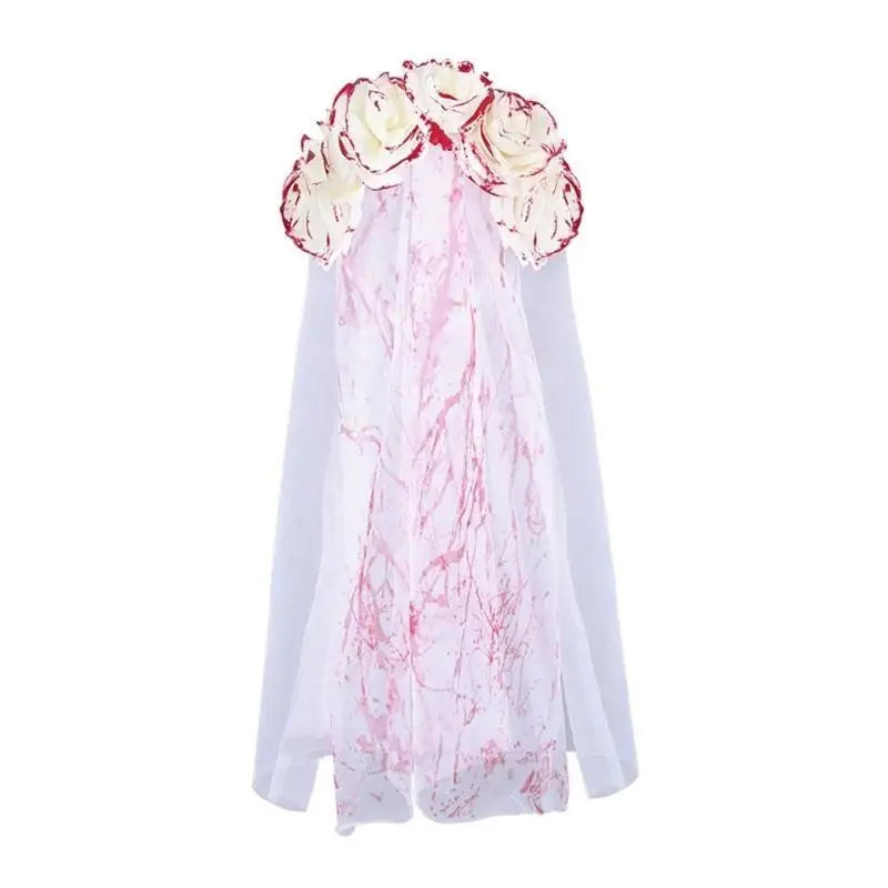 39BD Gothic Bride Veil For Women Halloween Costume Accessory Veil Facemask - product image 7