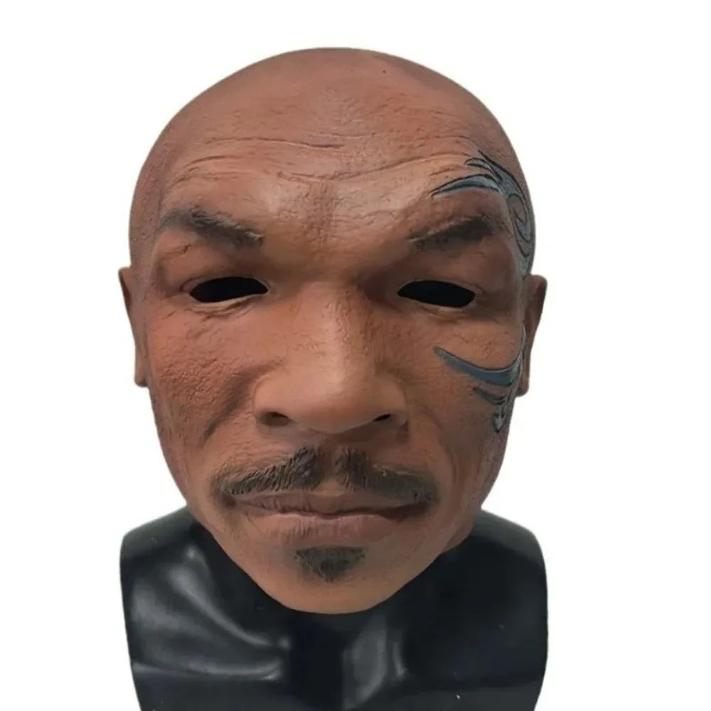 Boxing Champion Mike Tyson Role Headgear Halloween Party Funny Latex Mask Ball Dress Up Clothing Accessories