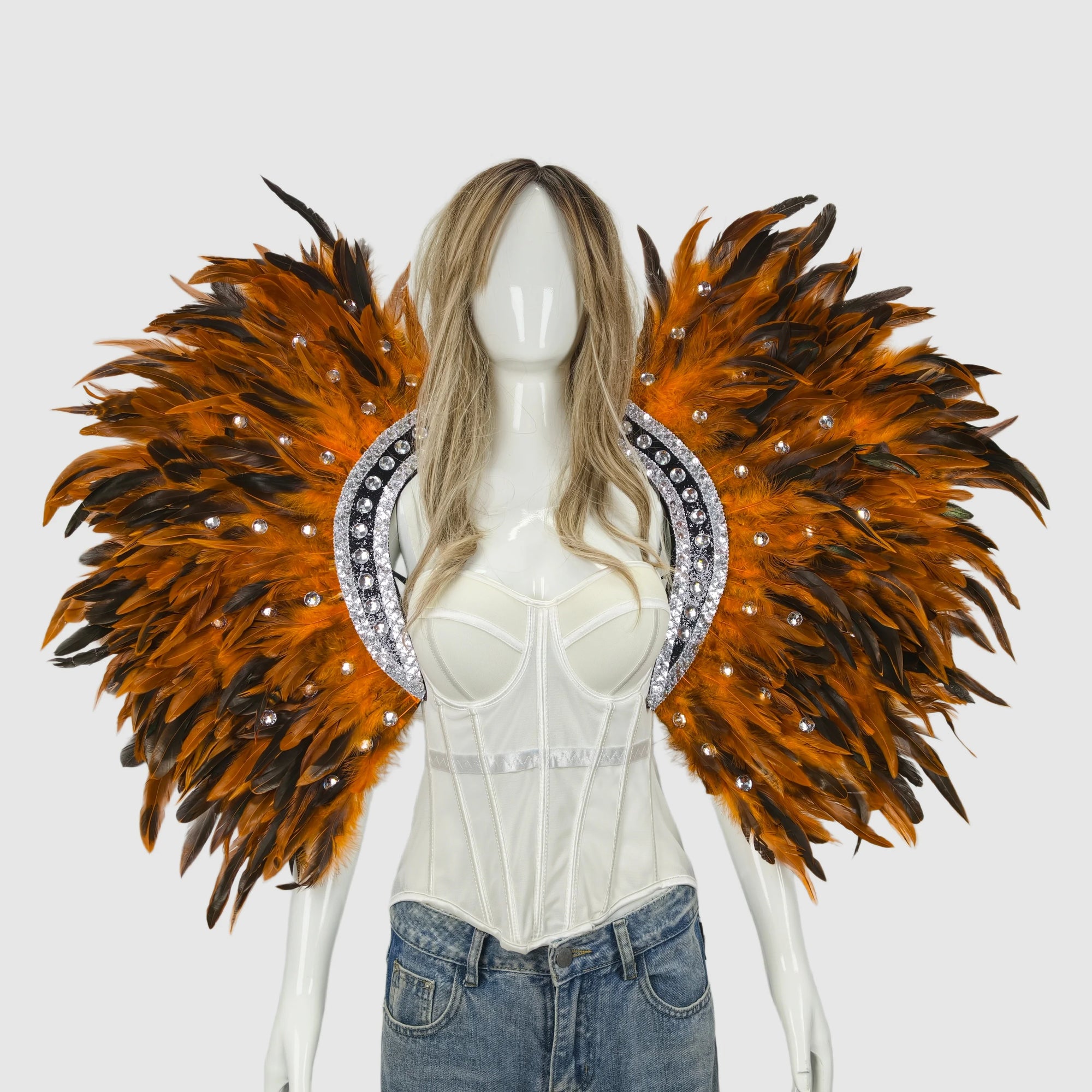 Feather shawls and scarves for Halloween, unisex, feather carnival - product image 6