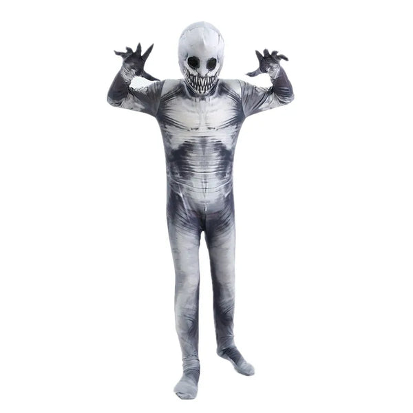 Grim Reaper Skeleton Bodysuit Costume for Kids – Halloween Costume