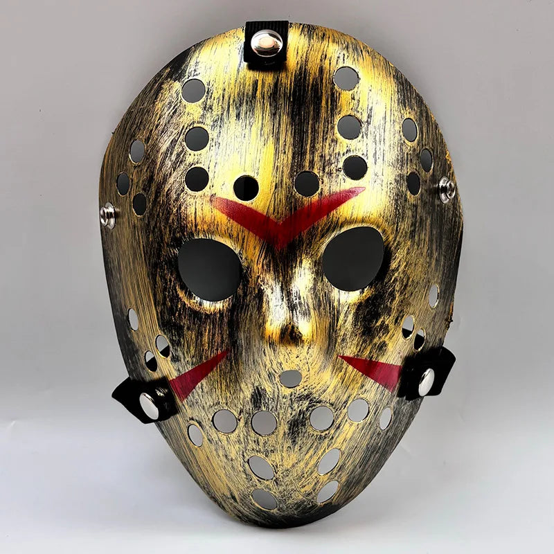 Horror Hockey Style Mask Scary Full Face Costume Mask for Adults Halloween Costume and - View 14