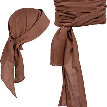 Halloween Punk Costume Pirate Costume Set with Linen Headscarf and Belt for Men and Women - View 7