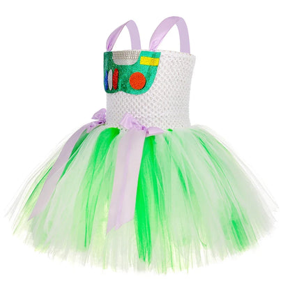 Toy Buzz Lightyear Girls Christmas Halloween Lined Tutu Dress Costume Baby  Birthday Outfit New Years Cartoon Toys Clothes
