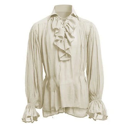 Medieval Autumn Shirts Steampunk Bandage Long Costume - alternate view 8