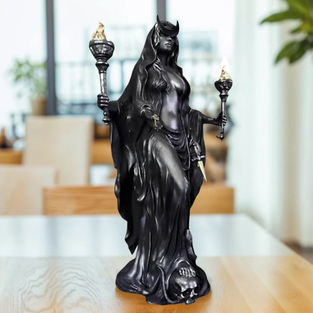 Witch of The Night Home Decoration Halloween Hecate Greek Witch Statue - product image 4