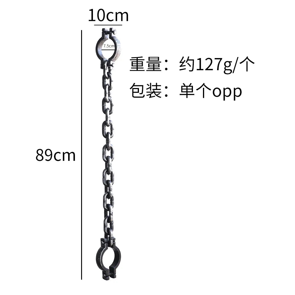 D2 Halloween Fake Chains Haunted House Horror Props Home Decoration Prisoner - product image 11