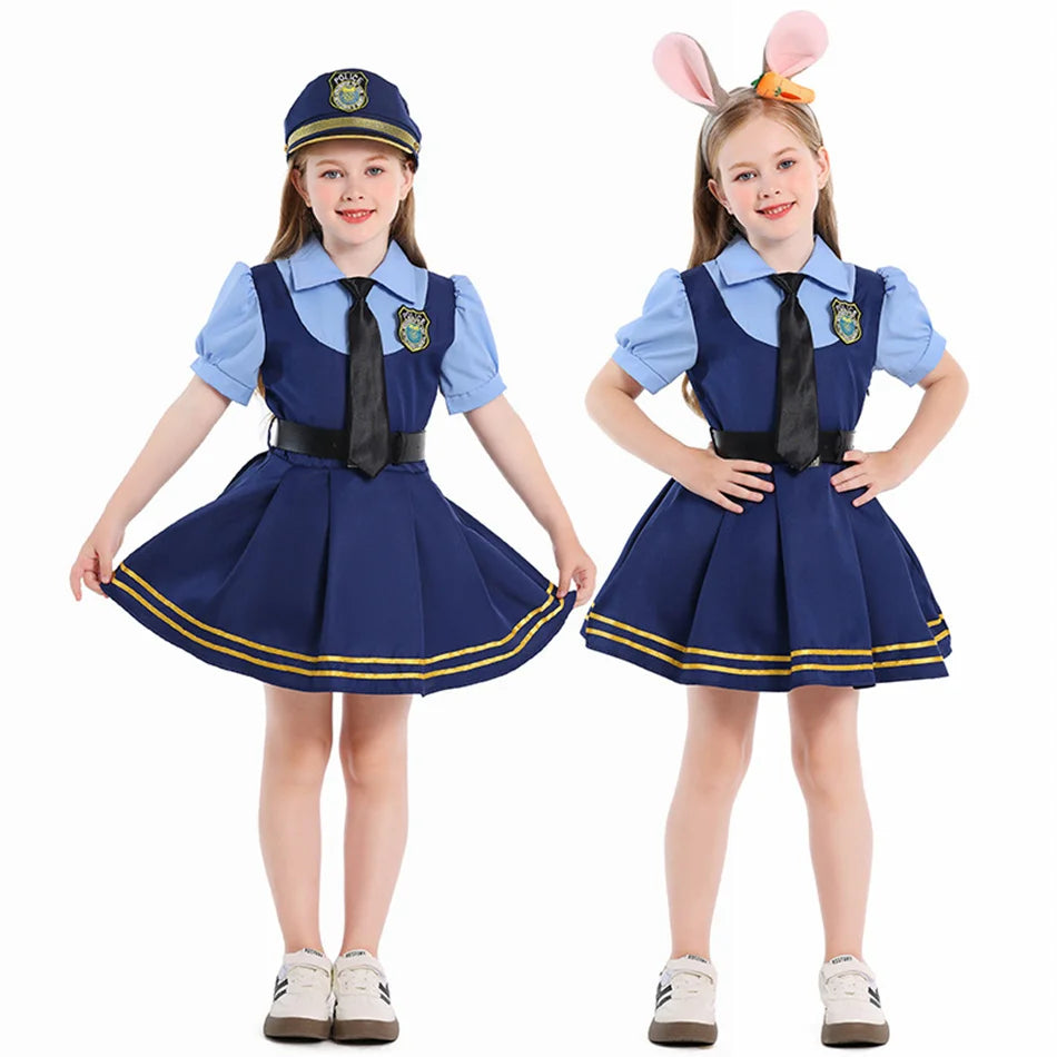 Girls Judy Rabbit Halloween Costume Set