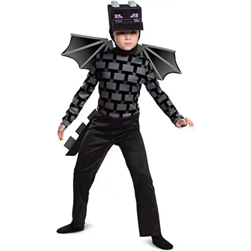 Minecraft Steve Kids' Diamond Armor 3-Piece Halloween Costume Set