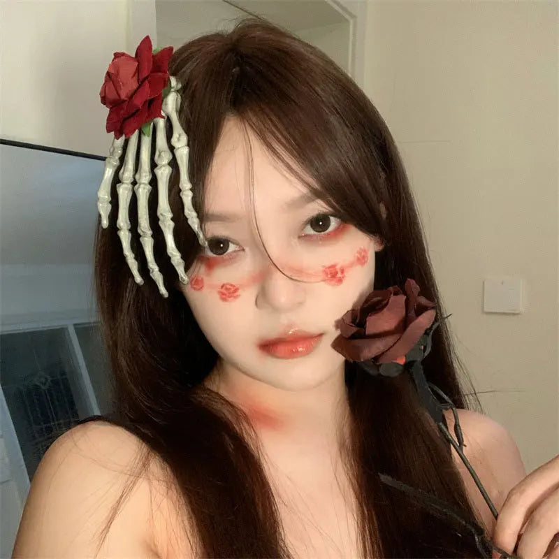 Women's Dark Halloween Headgear Female Beauty Dress Scary Decoration Cute Funny - Discount Halloween City